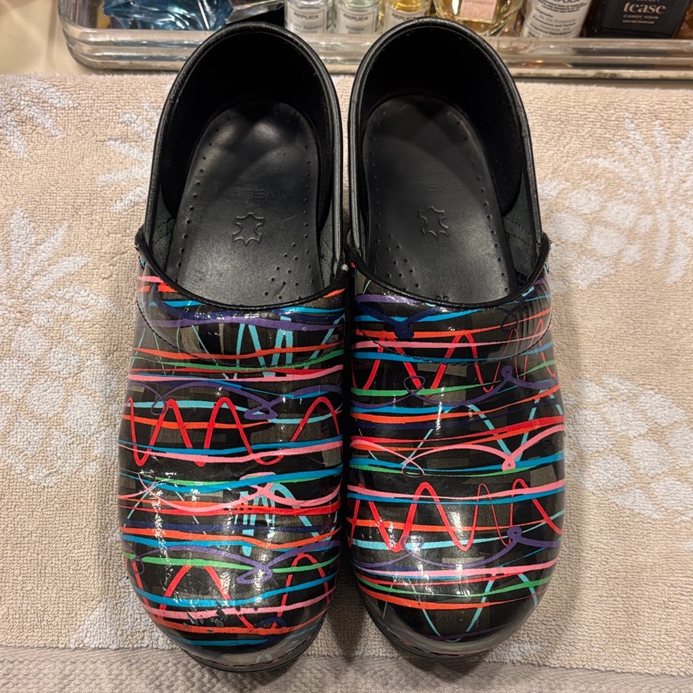 DANSKO Colorful Striped Clogs
